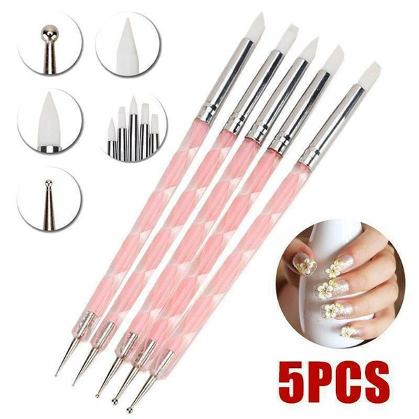 Buy Grace & Elegance 5 pc 2 Way Dotting Pen Tool Nail Art Tip Dot Paint  Manicure kit Online at Best Prices in India - JioMart.